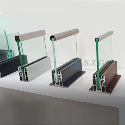SGCC vetro temperato U canale vetro balaustra struttura stabile luce a LED