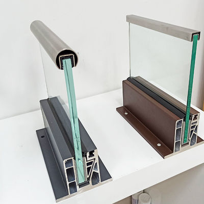 Barricata di vetro in alluminio trasparente per la sicurezza