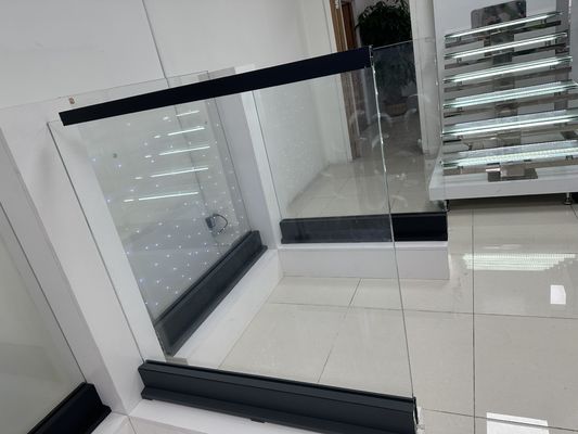 Balustrade di vetro in alluminio U-Channel resistente alle intemperie
