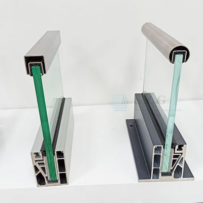 Balustrade di vetro in alluminio U-Channel resistente alle intemperie