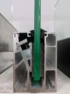 Balustrade di vetro in alluminio U-Channel resistente alle intemperie