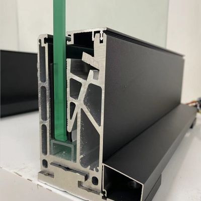 Sistema di canale U di vetro temperato stabile da 800-1200 mm con maniglia in alluminio per sicurezza ed estetica