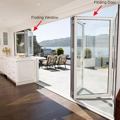 Controllo della temperatura Isolamento acustico Finestre con spessore del vetro personalizzabile Aluminio-acciaio inossidabile-vetro