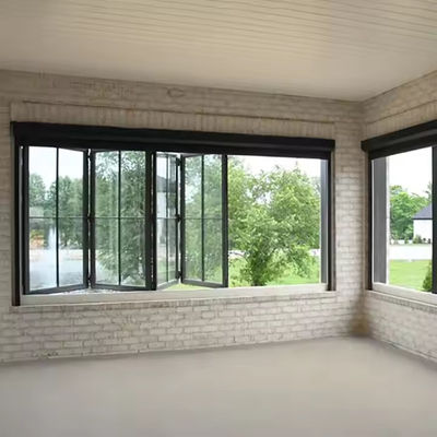 Finestre di vetro temperato in acciaio/alluminio con facile installazione e trattamento superficiale personalizzabile