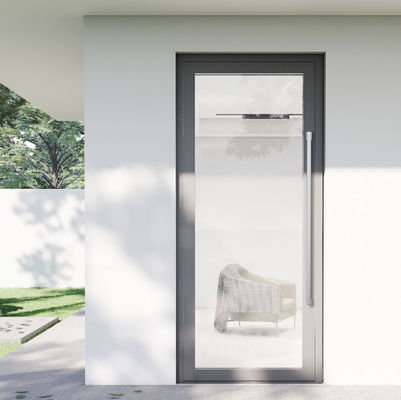 Camera da letto doppio vetro temperato telaio in alluminio porta in vetro con rivestimento in polvere finitura di superficie