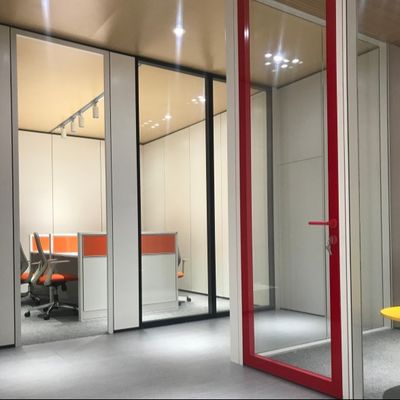 Porta d'alluminio a doppia serratura di vetro porta d'alluminio a doppia serratura