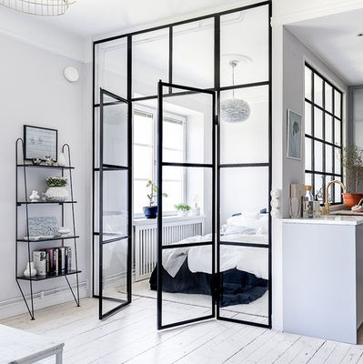 Porta e finestra in lega di alluminio impermeabile e isolante acustico con spessore di profilo da 1,4 mm a 3,0 mm