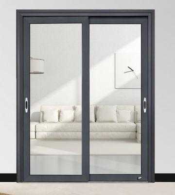 Porta scorrevole in alluminio per appartamenti o residenziali con funzione di prevenzione del fumo di olio in stile di design moderno