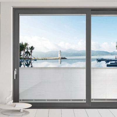 Porta scorrevole in alluminio per appartamenti o residenziali con funzione di prevenzione del fumo di olio in stile di design moderno