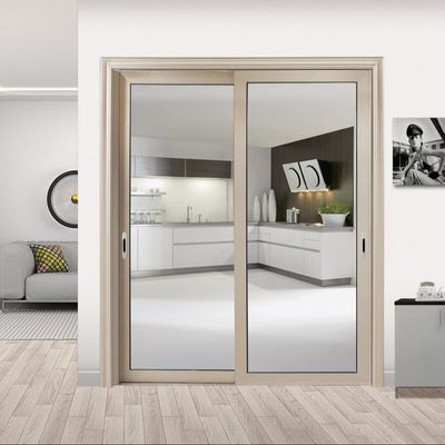 Porta scorrevole in alluminio di lunga durata per la prevenzione dei fumi di petrolio 50 anni di durata e elevata efficienza energetica