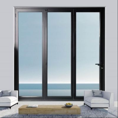 Dimensioni personalizzate Porte esterne bifold in alluminio Isolamento termico multi-panele durevole