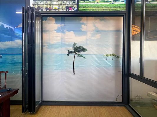 Moderno interno Patio vetro impermeabile Slide And Fold Aluminico sistema di porte bifold per uso domestico ristorante