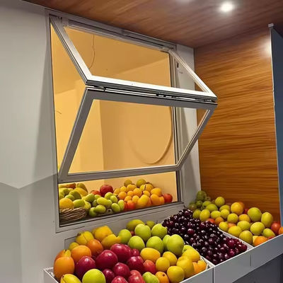 Finestre pieghevoli in alluminio con isolamento acustico, doppio vetro e vetro temperato solido