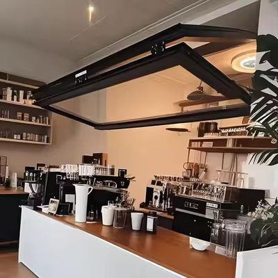 Finestre pieghevoli in alluminio con isolamento acustico, doppio vetro e vetro temperato solido