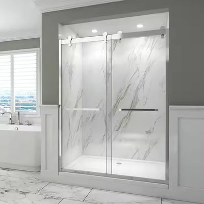 Porta scorrevole impermeabile e isolante in acciaio inossidabile con vetro