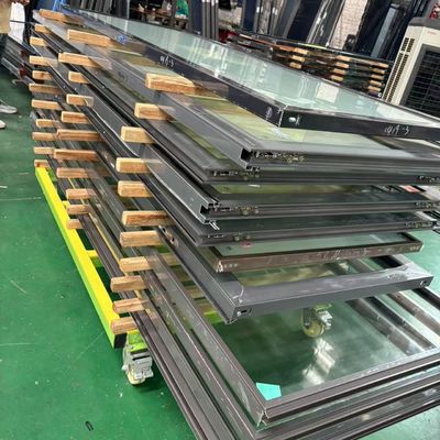 Porta di vetro trasparente a doppio vetro porta a doppio vetro a doppio vetro con isolamento termico