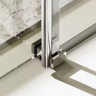 Aluminio porta interno bagno Casement alluminio Partenza doccia con vetro temperato