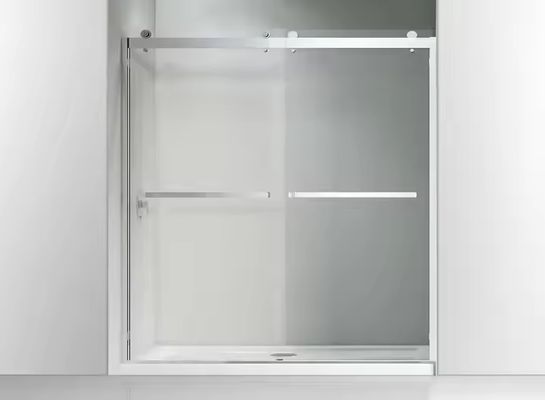 Aluminio porta interno bagno Casement alluminio Partenza doccia con vetro temperato
