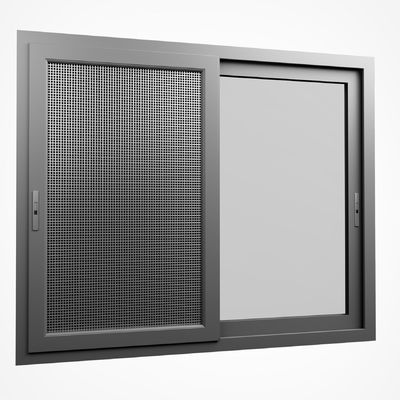 Finestra scorrevole a doppio vetro con telaio in lega di alluminio e vetro isolato per una durata di 50 anni