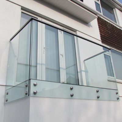 Clampe di blocco per ringhiera di vetro in acciaio inossidabile 304 per vetro da 8 a 12 mm