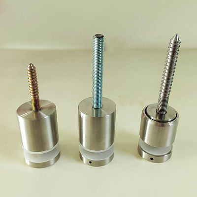 Pietra regolabile in acciaio inossidabile senza telaio montata su corrimano di vetro