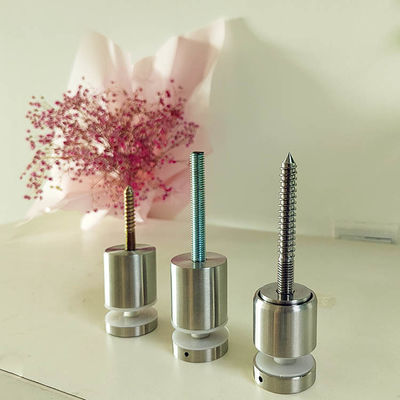 Pietra regolabile in acciaio inossidabile senza telaio montata su corrimano di vetro