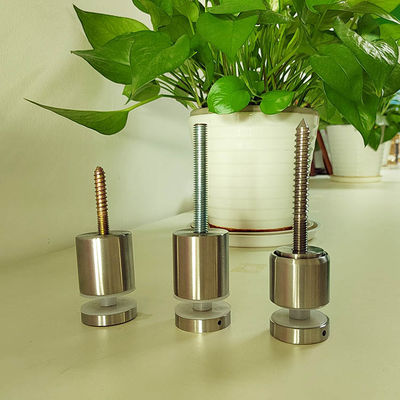 Pietra regolabile in acciaio inossidabile senza telaio montata su corrimano di vetro