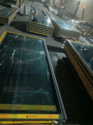 Porte in vetro pieghevole a telaio spessa interno resistente alla polvere facile pulizia