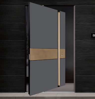 Porta in alluminio a spillo resistente agli uragani personalizzata con vetro laminato