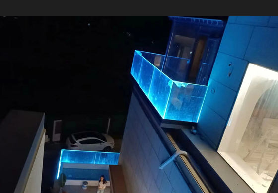 Facile installazione Righe in vetro in alluminio con illuminazione LED