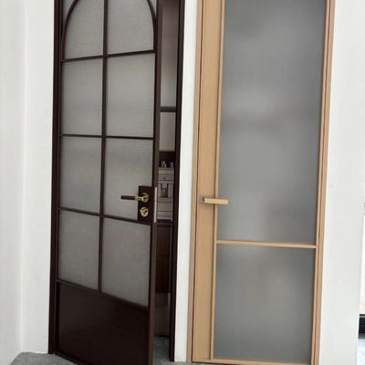 Y/N Porte oscillante in alluminio a schermo per insetti con vetro trasparente a doppia temperatura e serratura magnetica