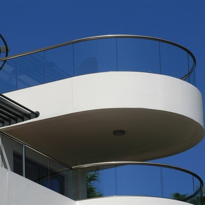 Rivestimento nero personalizzato Barricata in vetro a canale U senza cornice 12 mm Barricata in vetro rinforzato